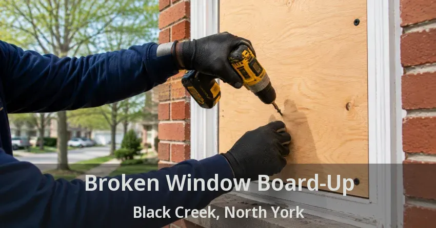 Broken Window Board-Up Black Creek, North York - ON