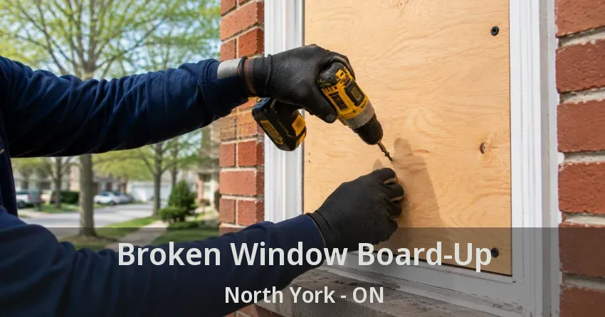 Broken Window Board-Up North York - ON