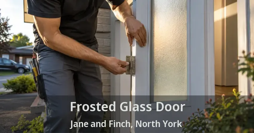 Frosted Glass Door Jane and Finch, North York - ON