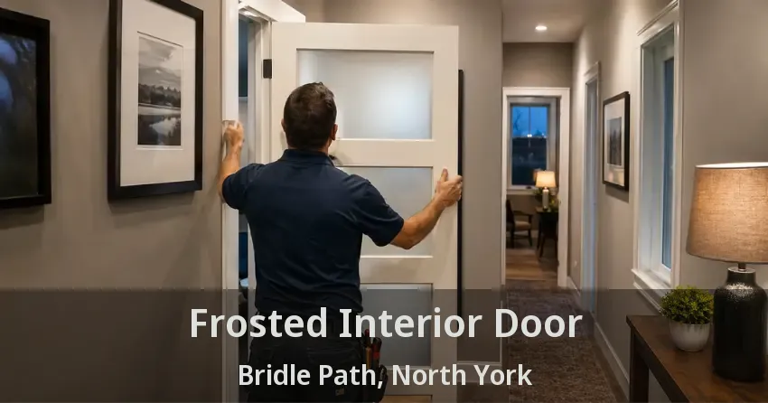 Frosted Interior Door Bridle Path, North York - ON