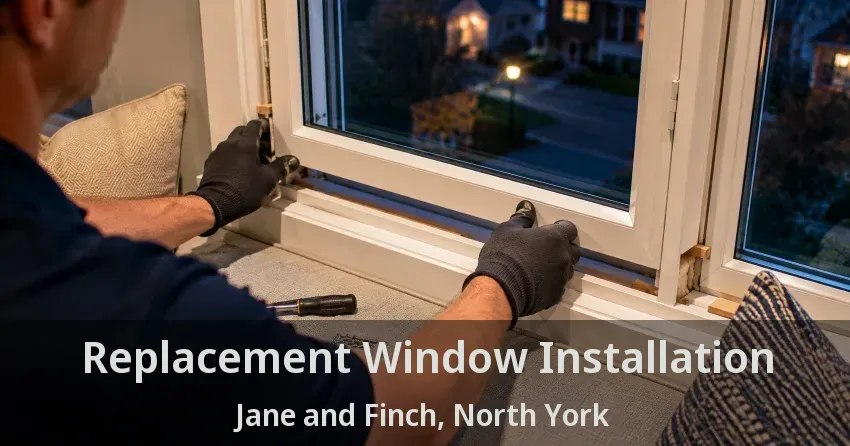 Replacement Window Installation Jane and Finch, North York - ON