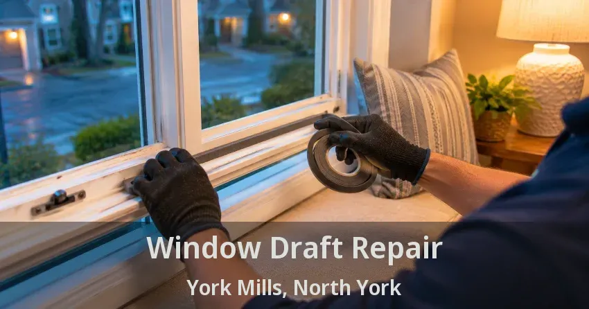Window Draft Repair York Mills, North York - ON