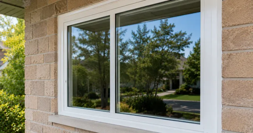 technician installing new insulated glass unit in window frame in Black Creek, North York