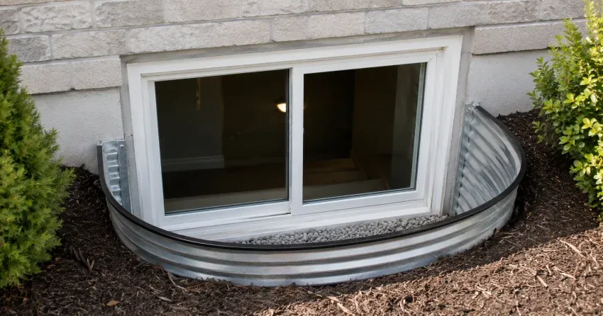 new casement kitchen window installed above sink in North York